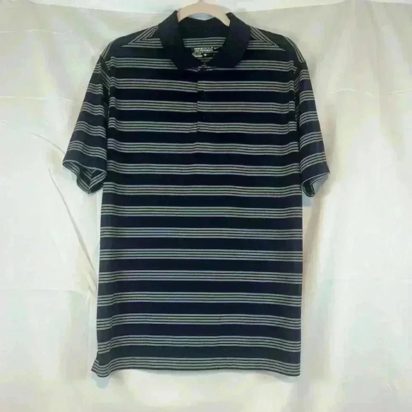 NIKE GOLF TOUR PERFORMANCE‎ MENS SHORT SLEEVE POLO DRI-FIT SHIRT STRIPE SIZE LRG - Picture 1 of 6